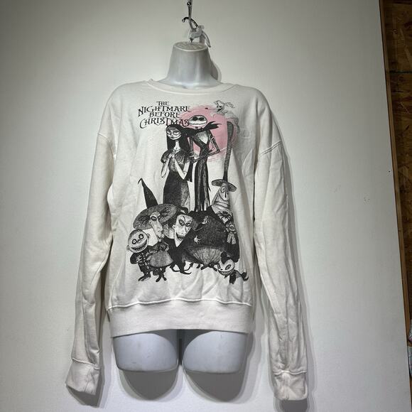 Disney Nightmare Before Christmas Sketch Graphic Sweatshirt Size XL - Picture 1 of 5